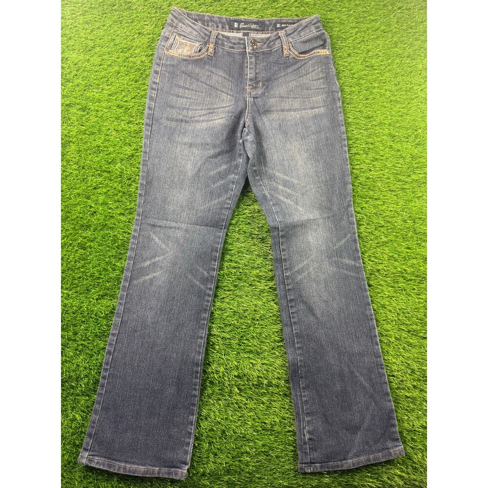 Salt Works New York City Womens 4 M Rise Bootcut Jeans Blue Stretch Denim Y2K